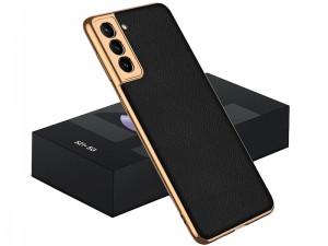 کاور اورجینال لاکچری GKK مدل Luxury Leather Plating Case مناسب برای گوشی موبایل سامسونگ S21 Plus