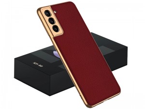 کاور اورجینال لاکچری GKK مدل Luxury Leather Plating Case مناسب برای گوشی موبایل سامسونگ S21 Plus