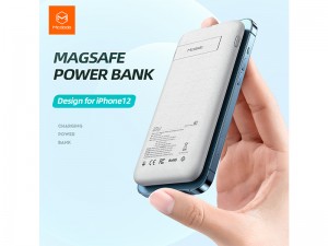 پاور بانک 10000 میلی آمپر وایرلس مک دودو مدل Magnetic Wireless Fast Charging