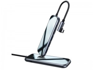 هاب چند کاره تایپ سی بیسوس مدل Superlative Multifunctional HUB CAHUB-CZ0G توان 60 وات