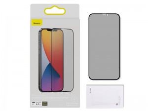 محافظ صفحه نمايش بیسوس مدل Curved Screen Anti-peeping SGAPIPH67N-ATG01 مناسب برای گوشی موبایل اپل iPhone 12 Pro Max (پک 2 عددی)