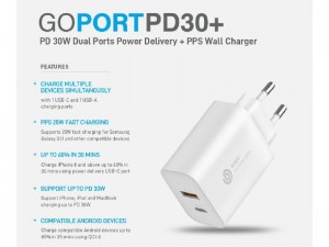 شارژر دیواری فست شارژ 30 وات انرژیا مدل +BAZIC GOPORT PD30