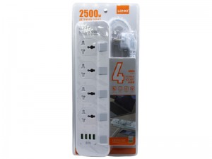 چند راهی برق الدینیو مدل SE4408 (دارای 4 پورت USB)