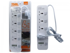 چند راهی برق الدینیو مدل SE4408 (دارای 4 پورت USB)