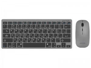 ماوس و کیبورد بی‌سیم پرودو مدل PD-BTKBMCO-GY Super Slim & Portable
