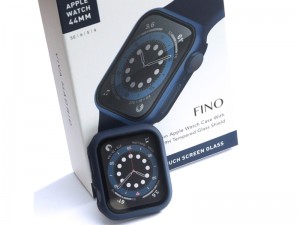 قاب محافظ و گلس ویوا مادرید مدل FINO مناسب برای ساعت هوشمند اپل واچ 44mm