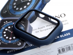 قاب محافظ و گلس ویوا مادرید مدل FINO مناسب برای ساعت هوشمند اپل واچ 44mm