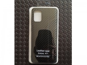 کاور فیبر کربنی مدل Leather Case مناسب برای گوشی موبایل سامسونگ A71
