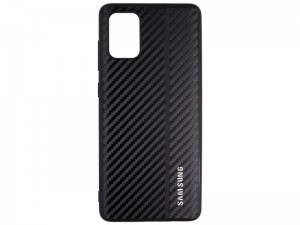 کاور فیبر کربنی مدل Leather Case مناسب برای گوشی موبایل سامسونگ A71