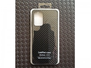 کاور فیبر کربنی مدل Leather Case مناسب برای گوشی موبایل سامسونگ A72