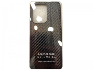 کاور فیبر کربنی مدل Leather Case مناسب برای گوشی موبایل سامسونگ S20 Ultra