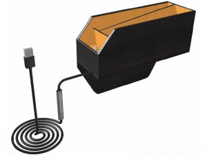 جعبه نظم دهنده و شارژر وایرلس سه کاره مدل 3IN1 Wireless Charging Car Storage Box