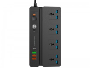 چند راهی برق تایمردار و استند گوشی موبایل پاورولوژی مدل P65MPSBK