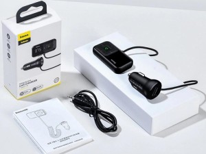 شارژر فندکی با قابلیت پخش موسیقی و مکالمه بیسوس مدل T typed S-16 wireless MP3 car charger CCTM-E01
