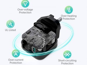 شارژر دیواری فست شارژ 30 وات راو پاور مدل RP-PC144