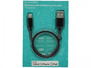کابل پاور بانکی لایتنینگ راو پاور مدل RP-CB011 به طول 0.3 متر