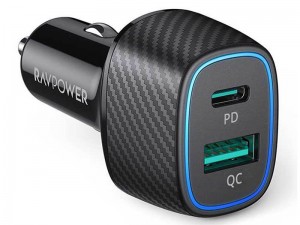 شارژر فندکی فست شارژ راو پاور مدل RP-VC009