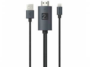 کابل تبدیل Lightning به HDMI پرودو مدل PD-ABHDL2 به طول 2 متر