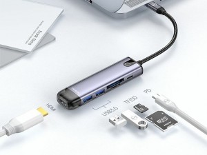 هاب تایپ سی 6 پورت مک دودو مدل HU-7740
