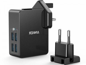 شارژر دیواری فست شارژ 27 وات انکر مدل A2042 PowerPort 4 Lite