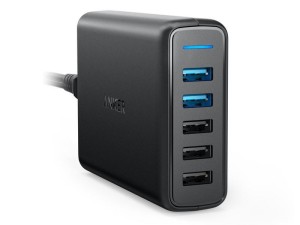 هاب شارژر رومیزی 5 پورت انکر مدل A2054 PowerPort Speed 5