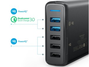 هاب شارژر رومیزی 5 پورت انکر مدل A2054 PowerPort Speed 5