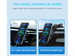 پایه نگهدارنده و شارژر وایرلس مگنتی راک مدل W36 Q1 Apple Magnetic Car Charger