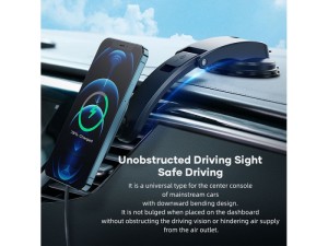 پایه نگهدارنده و شارژر وایرلس مگنتی راک مدل W36 Q1 Apple Magnetic Car Charger