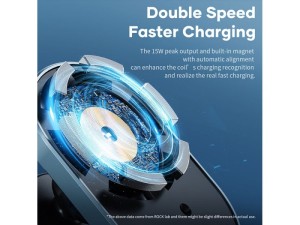 پایه نگهدارنده و شارژر وایرلس مگنتی راک مدل W36 Q1 Apple Magnetic Car Charger