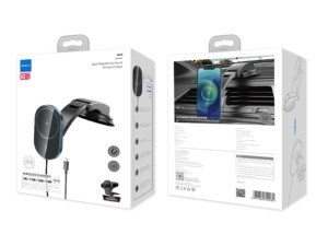 پایه نگهدارنده و شارژر وایرلس مگنتی راک مدل W36 Q1 Apple Magnetic Car Charger