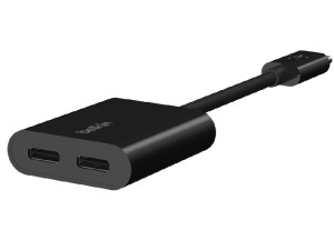 مبدل تایپ سی به تایپ سی صدا و پورت شارژ بلکین مدل F7U081btBLK