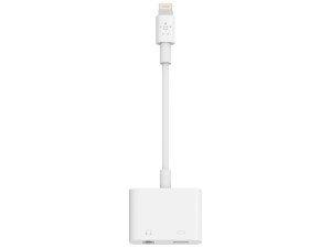 مبدل لایتنینگ به صدا AUX و پورت شارژ بلکین مدل F8J212