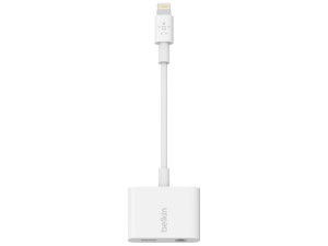 مبدل لایتنینگ به صدا AUX و پورت شارژ بلکین مدل F8J212