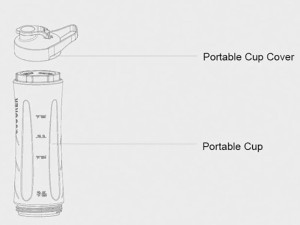 قمقمه آب ورزشی شیائومی مدل OCOOKER CD-BL01 Water Cup