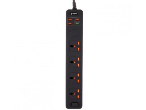 چند راهی برق گرین مدل GNPS3MQCBK (دارای 4 پورت USB)