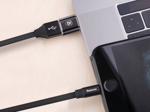 مبدل USB به Type-C بیسوس مدل Mini USB female to Type-C male adapter converter CATOTG-01