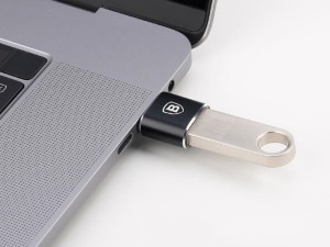 مبدل USB به Type-C بیسوس مدل Mini USB female to Type-C male adapter converter CATOTG-01