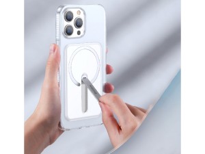 کاور مگ سیف بیسوس مدل Magnetic Phone Case with a Bracket ARCX000002 مناسب برای گوشی موبایل iPhone 13