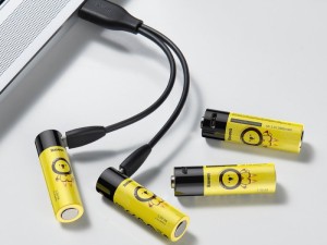 باتری قلمی قابل شارژ بیسوس مدل AA Rechargeable Li-ion Battery 1920mAh PCWH000311 (بسته 4 عددی بهمراه کابل شارژ)