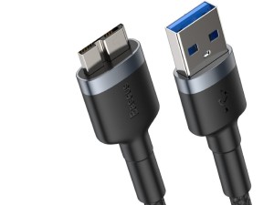 کابل هارد یو اس بی به میکرو بی بیسوس مدل Cafule Cable USB3.0 Male TO Micro-B CADKLF-D0G