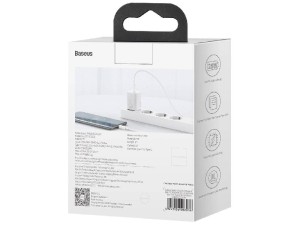 شارژر دیواری فست شارژ 25 وات بیسوس مدل Super Si Quick Charger 1C 25W CCCJG25CE TZCCSUP-L02 بهمراه کابل دو سر تایپ سی
