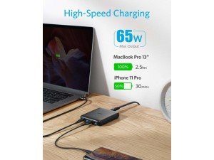 هاب شارژر رومیزی 4 پورت انکر مدل A2045 Powerport Atom III