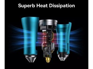 شارژر فندکی 40 وات بیسوس مدل Golden Contactor Pro Car Charger GJP000013
