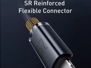 کابل فست شارژ لایتنینگ بیسوس مدل Crystal Shine Fast Data Cable CAJY000001 به طول 1.2 متر و توان 20 وات