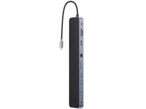 استند لپ تاپ و هاب تایپ سی 11 پورت بیسوس مدل Elitejoy Gen2 universal HUB 11in1 laptop stand WKSX030013