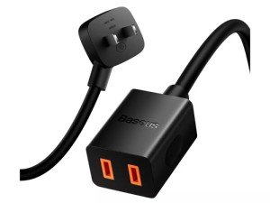 کابل افزایش طول بیسوس مدل PowerCombo mini PowerStrip 1AC with 1.0m power cord CN PSMN000101