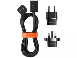 کابل افزایش طول بیسوس مدل PowerCombo mini PowerStrip 1AC with 1.0m power cord CN PSMN000101