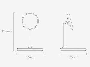 استند شارژر وایرلس بیسوس مدل Swan Magnetic Desktop Bracket Wireless Charger BS-W519