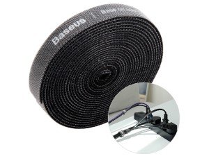بست چسبی کابل بیسوس مدل Rainbow Circle Velcro Strap 3m ACMGT-F01 به طول 3 متر