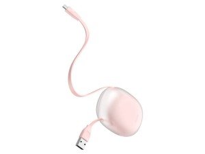 کابل قرقره ای تایپ سی بیسوس مدل Little Reunion One-Way Stretchable CATRN به طول 1 متر